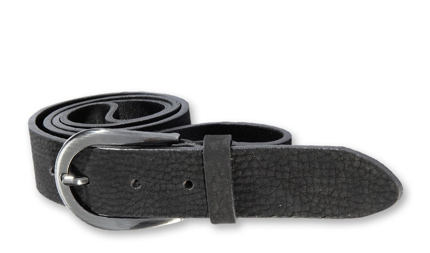 Silbergift Ledergürtel Ledergürtel mit dunkler Schließe in Hufeisenform von Silbergift
