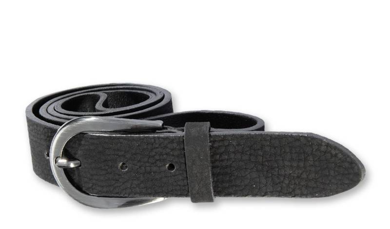 Silbergift Ledergürtel Ledergürtel mit dunkler Schließe in Hufeisenform von Silbergift