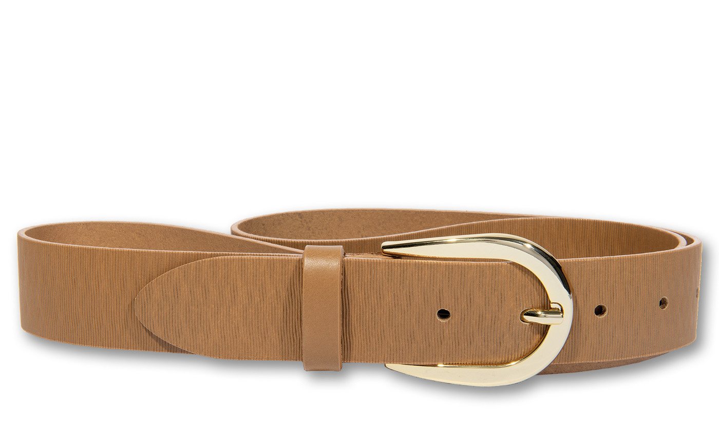 Silbergift Ledergürtel Ledergürtel mit effektvoll geprägter Oberflächenschraffur von Silbergift