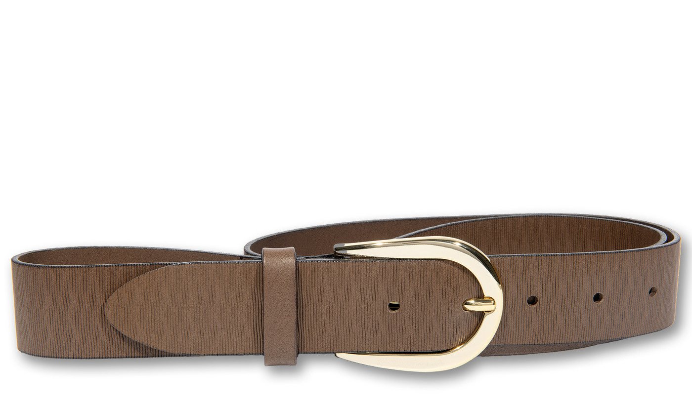 Silbergift Ledergürtel Ledergürtel mit effektvoll geprägter Oberflächenschraffur von Silbergift