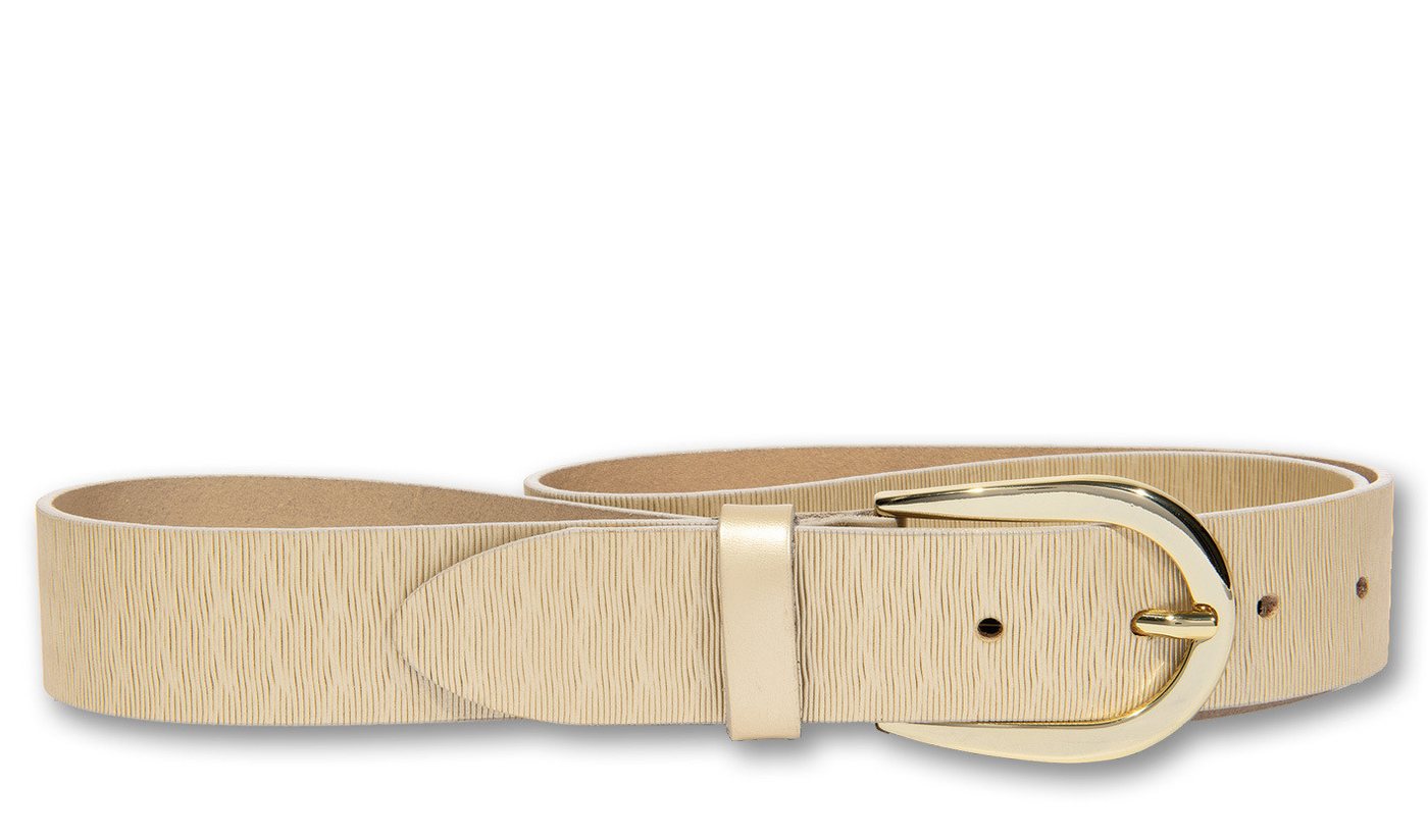 Silbergift Ledergürtel Ledergürtel mit effektvoll geprägter Oberflächenschraffur von Silbergift