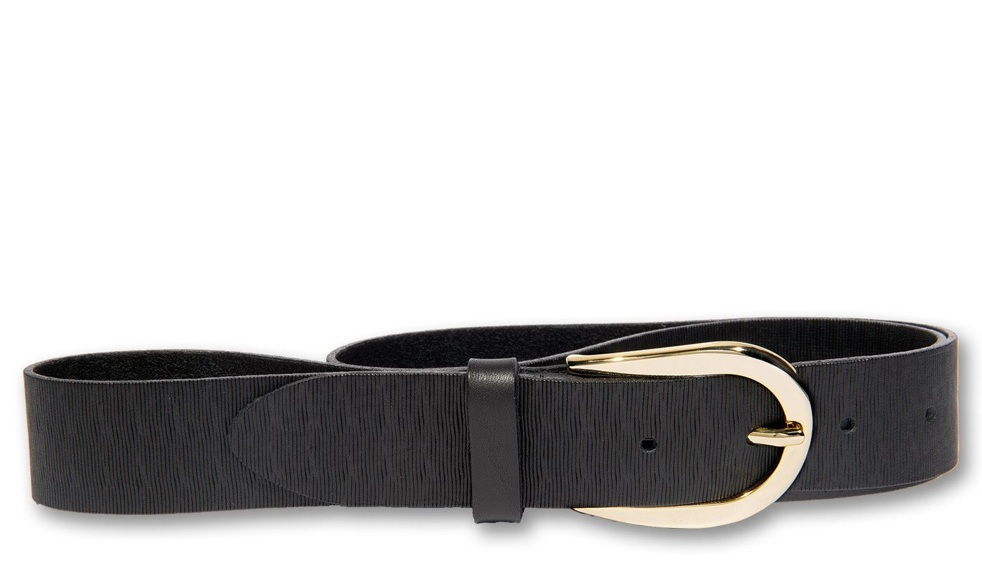 Silbergift Ledergürtel Ledergürtel mit effektvoll geprägter Oberflächenschraffur von Silbergift