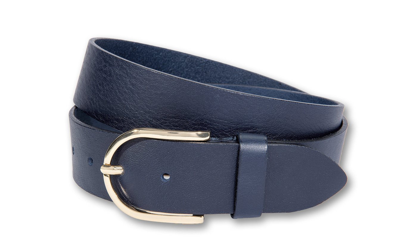 Silbergift Ledergürtel Ledergürtel mit fein geschwungener Schließe von Silbergift