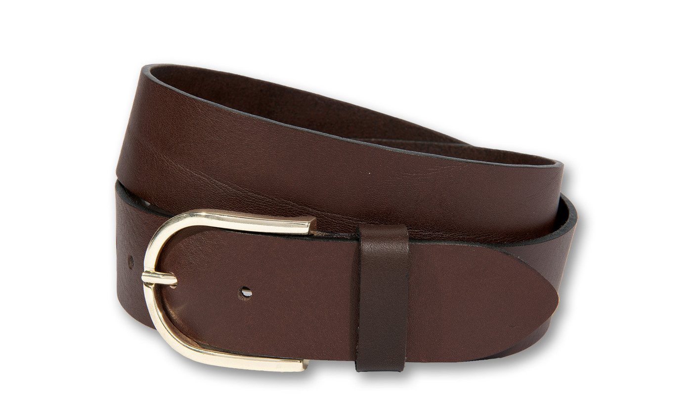 Silbergift Ledergürtel Ledergürtel mit fein geschwungener Schließe von Silbergift