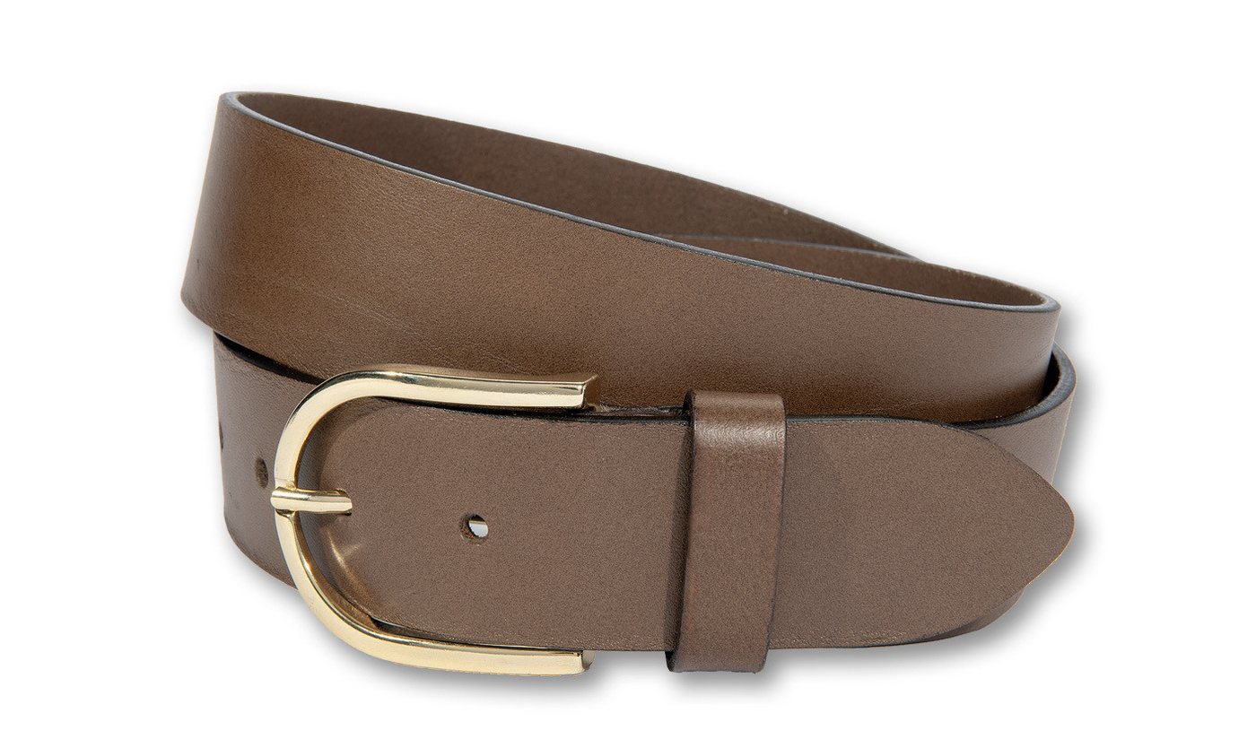 Silbergift Ledergürtel Ledergürtel mit fein geschwungener Schließe von Silbergift