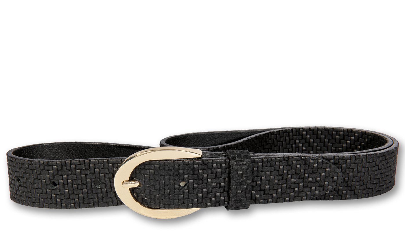 Silbergift Ledergürtel Ledergürtel mit junger, stylischer Flechtstruktur von Silbergift