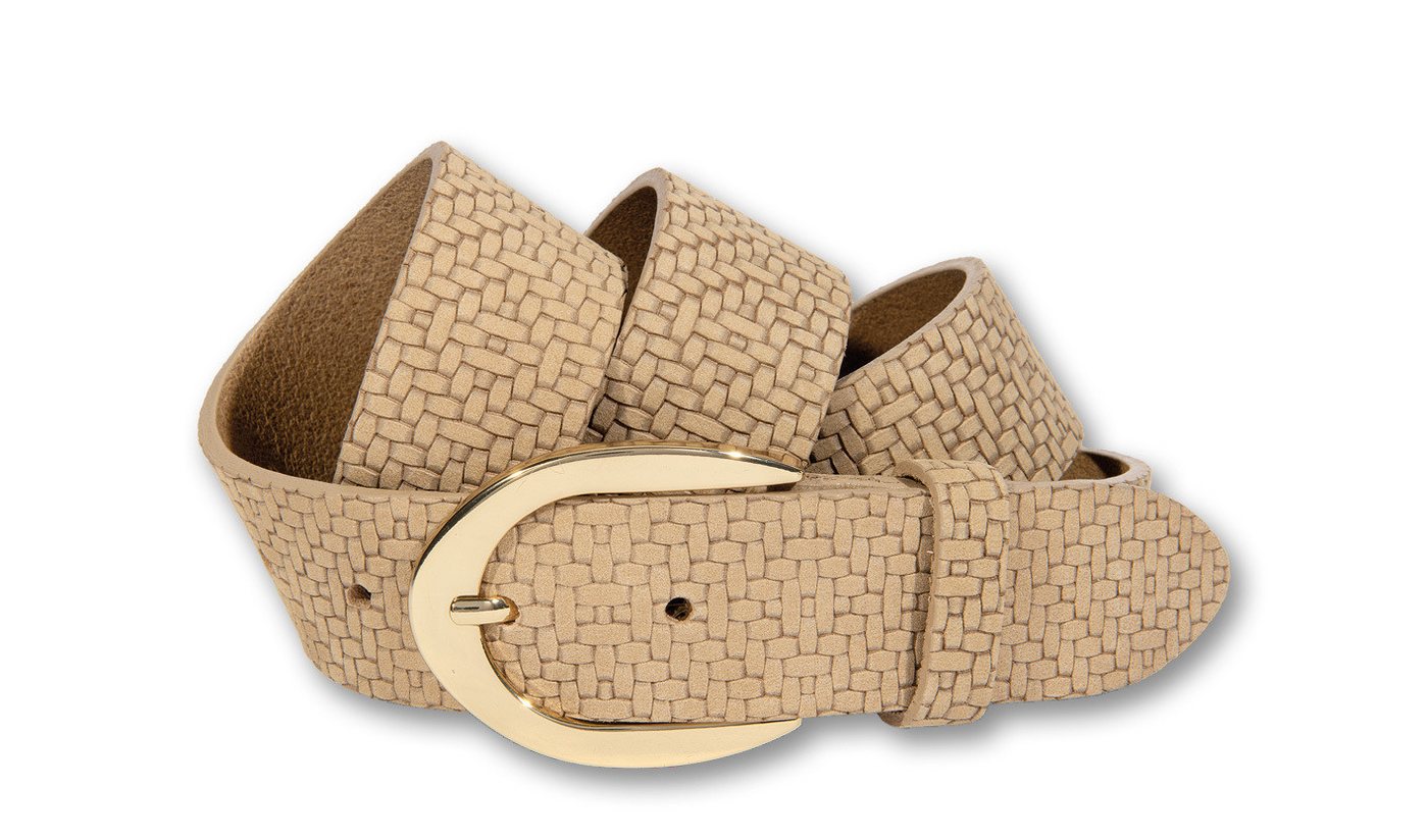 Silbergift Ledergürtel Ledergürtel mit junger stylischer Flechtstruktur von Silbergift