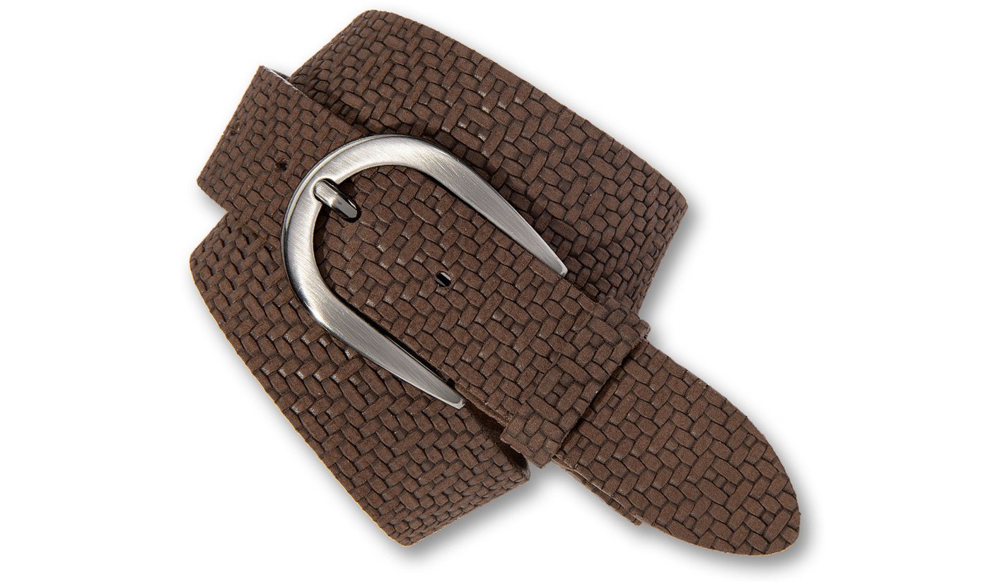 Silbergift Ledergürtel Ledergürtel mit junger stylischer Flechtstruktur von Silbergift