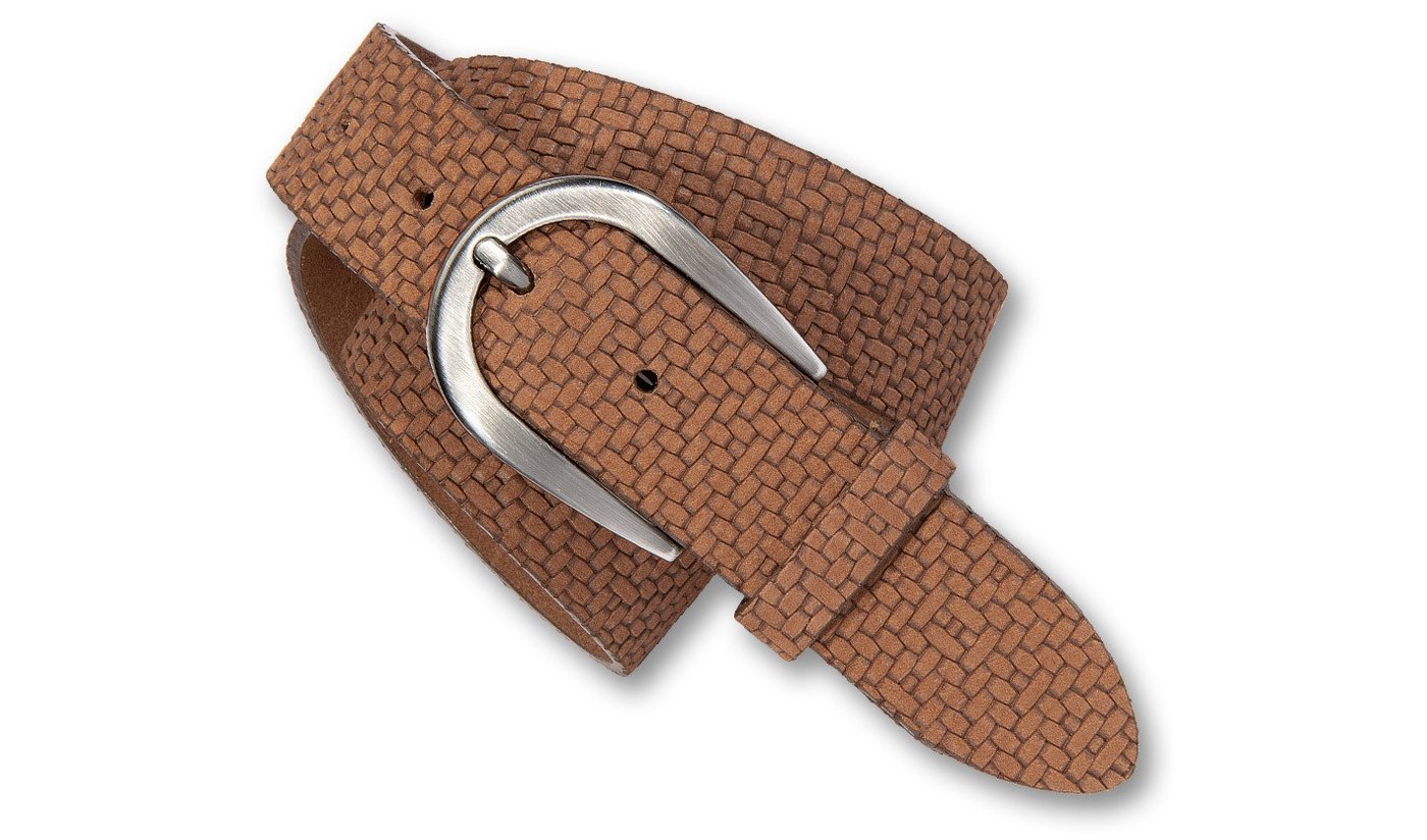 Silbergift Ledergürtel Ledergürtel mit junger stylischer Flechtstruktur von Silbergift