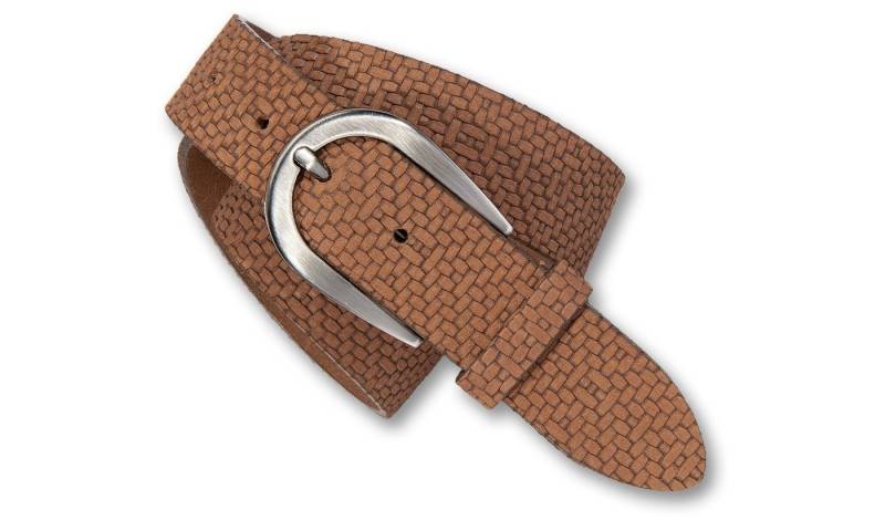 Silbergift Ledergürtel Ledergürtel mit junger stylischer Flechtstruktur von Silbergift