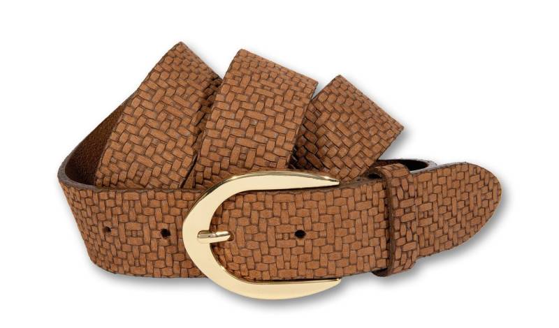 Silbergift Ledergürtel Ledergürtel mit junger stylischer Flechtstruktur von Silbergift