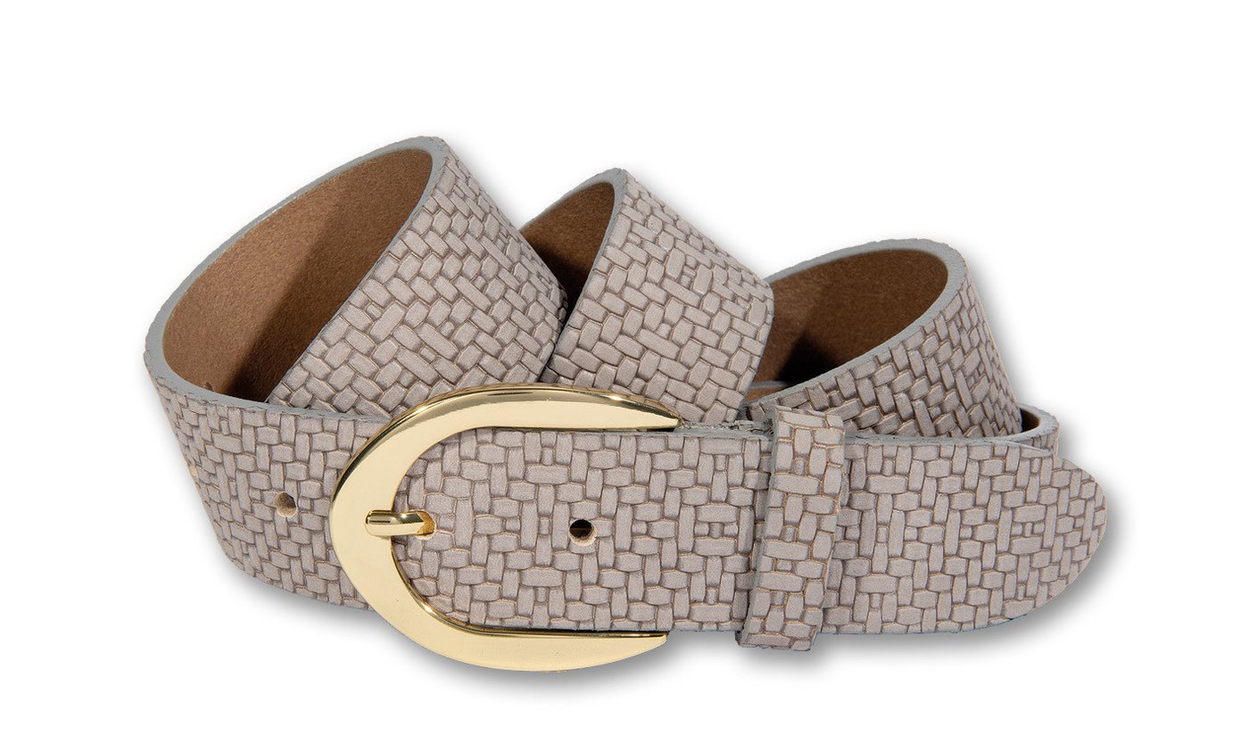 Silbergift Ledergürtel Ledergürtel mit junger stylischer Flechtstruktur von Silbergift