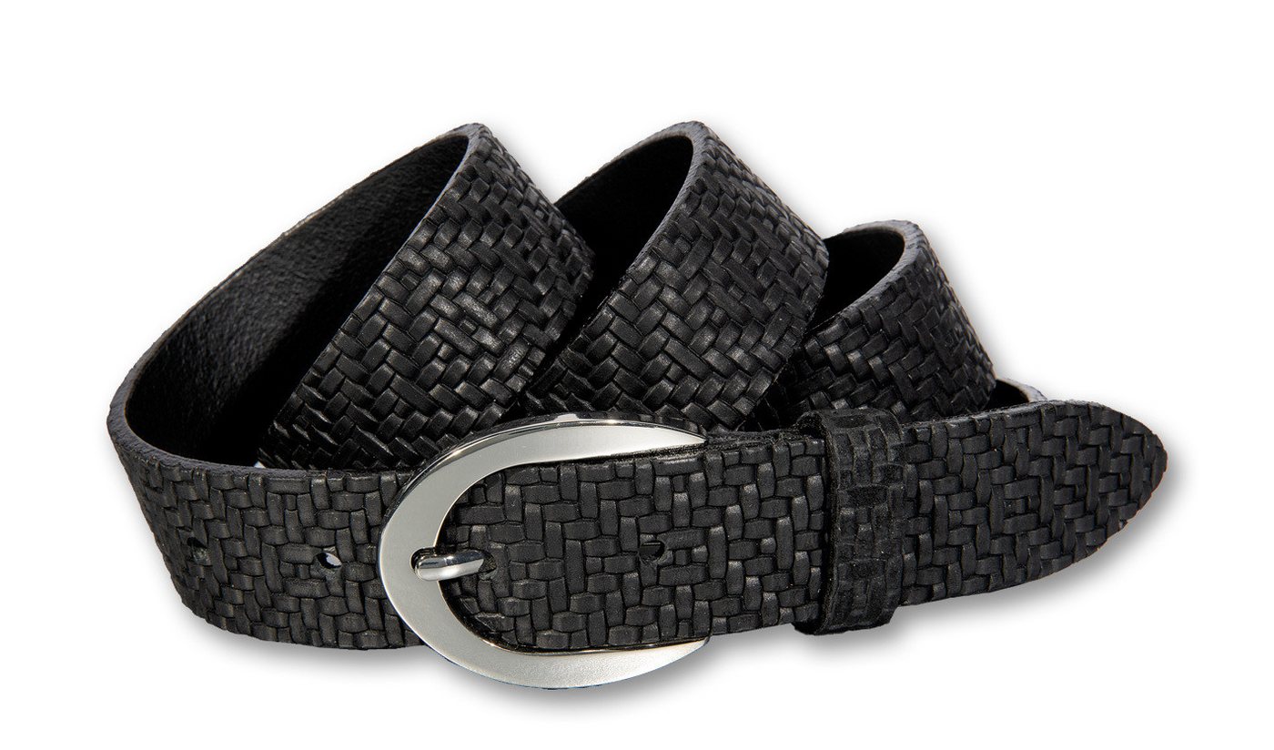 Silbergift Ledergürtel Ledergürtel mit junger stylischer Flechtstruktur von Silbergift