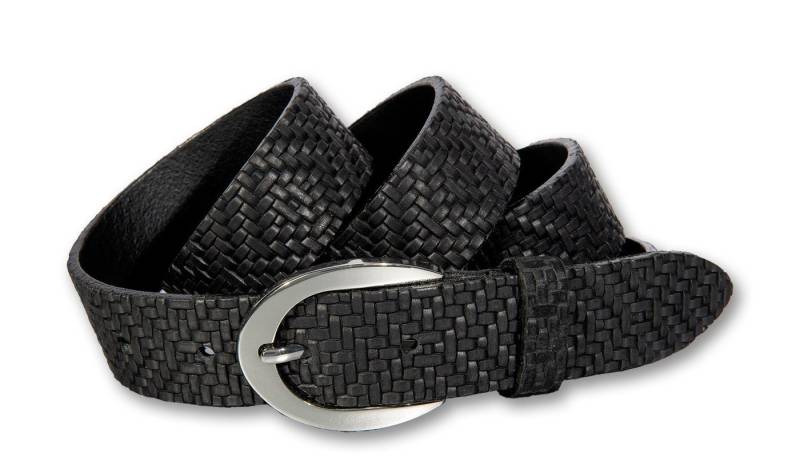 Silbergift Ledergürtel Ledergürtel mit junger stylischer Flechtstruktur von Silbergift