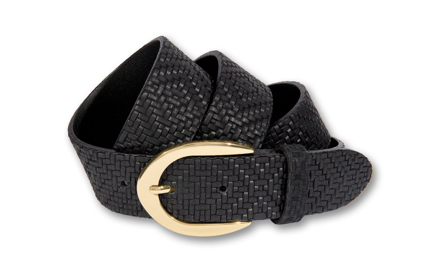 Silbergift Ledergürtel Ledergürtel mit junger stylischer Flechtstruktur von Silbergift