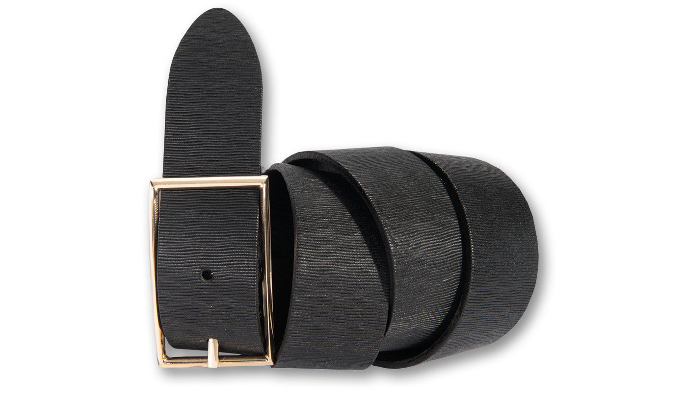 Silbergift Ledergürtel Ledergürtel mit stilvoll genarbter Oberfläche von Silbergift