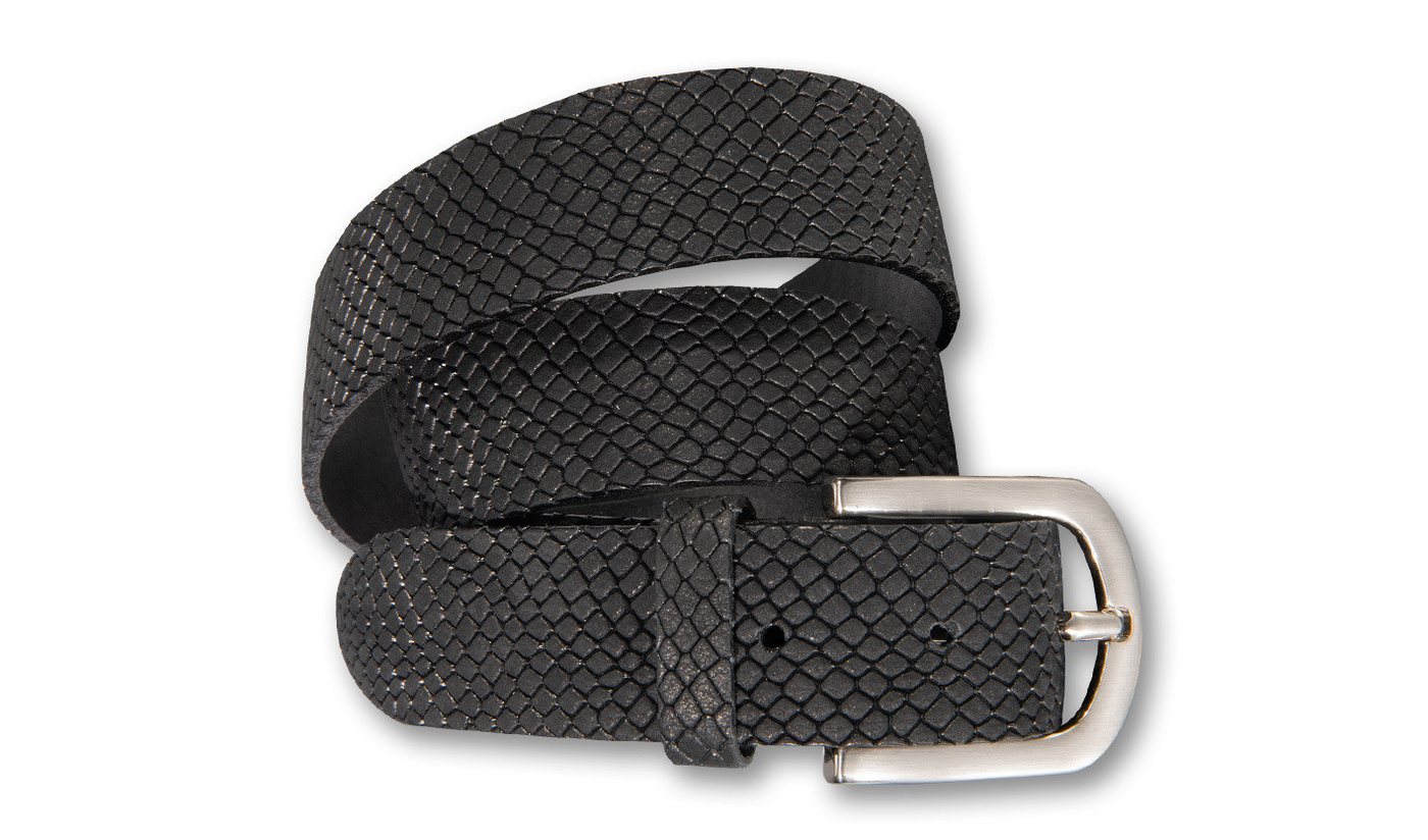 Silbergift Ledergürtel Ledergürtel mit stylischer Animal-Prägung von Silbergift