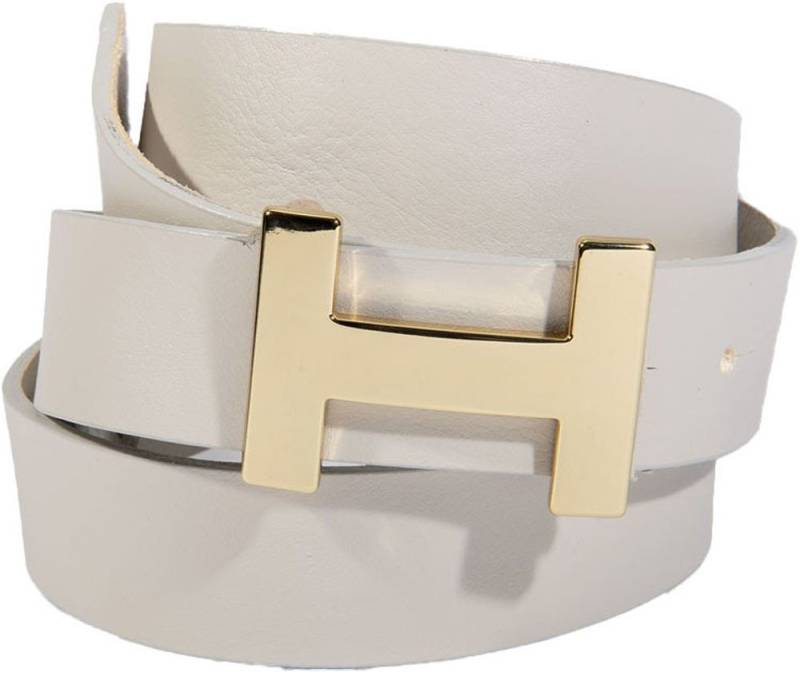 Silbergift Koppelgürtel mit grafischer Schließe von Silbergift