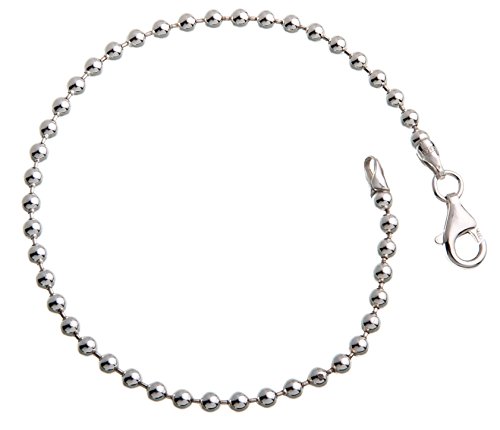 3mm Kugelkette Armband 925 Silber, Länge 16-25cm von SILBERKETTEN STORE DEIN SCHMUCK ONLINE SHOP