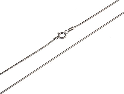 Achtkant Schlangenkette 1,2mm - 925 Silber, Länge 85cm, wählbar 38-100cm von Silberketten Store
