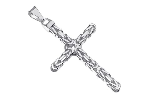 SILBERKETTEN STORE DEIN SCHMUCK ONLINE SHOP Anhänger Kreuz Königskette 3,5mm Kettenanhänger - 925 Silber von SILBERKETTEN STORE DEIN SCHMUCK ONLINE SHOP