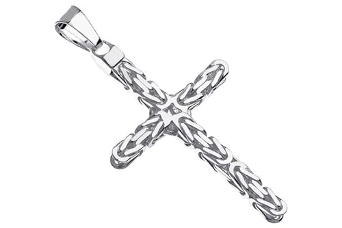 SILBERKETTEN STORE DEIN SCHMUCK ONLINE SHOP Anhänger Kreuz Königskette 6mm Kettenanhänger - 925 Silber von SILBERKETTEN STORE DEIN SCHMUCK ONLINE SHOP