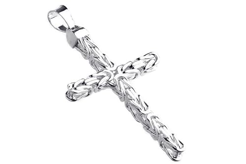 SILBERKETTEN STORE DEIN SCHMUCK ONLINE SHOP Anhänger Kreuz Königskette 7,5mm Kettenanhänger - 925 Silber von SILBERKETTEN STORE DEIN SCHMUCK ONLINE SHOP