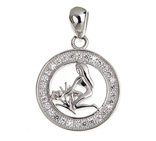 SILBERKETTEN STORE DEIN SCHMUCK ONLINE SHOP Anhänger Sternzeichen Jungfrau 925 Silber mit Zirkonia von SILBERKETTEN STORE DEIN SCHMUCK ONLINE SHOP