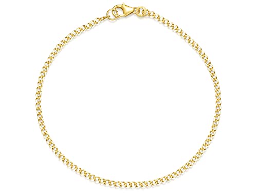 Fa. Thomas Maier 2mm Panzerkette Armband, Goldarmband - echt 333 Gold, Länge wählbar von 18-22cm von Silberketten Store