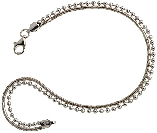 Fashion Line Armband "Instyle" - Länge 24cm - echt 925 Silber von Silberketten Store