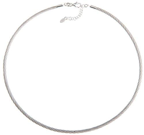 Fashion Omega Halsreif 3mm - Länge 40cm - echt 925 Silber von SILBERKETTEN STORE DEIN SCHMUCK ONLINE SHOP