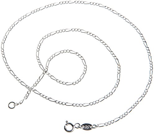 Figarokette, 2,2mm breit - massiv 925 Silber, Länge wählbar von 38-100cm von Silberketten-Store