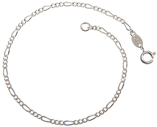Figarokette Armband, 2,2mm breit - massiv 925 Silber, Länge 17cm Figarokette Armband, 2,2mm breit - massiv 925 Silber, Länge 17cm von SILBERKETTEN STORE DEIN SCHMUCK ONLINE SHOP