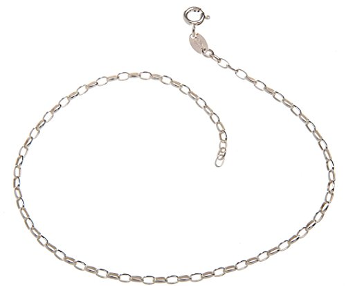 Fußkette (Rundanker) - 2,3mm Breite - Länge 23cm - echt 925 Silber von Silberketten-Store