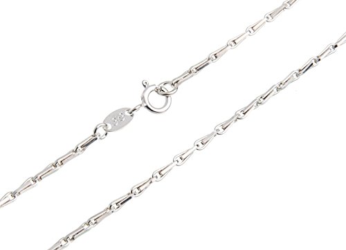 Haferkornkette, Silberkette - 2mm Breite - Länge 60cm - echt 925 Silber von SILBERKETTEN STORE DEIN SCHMUCK ONLINE SHOP