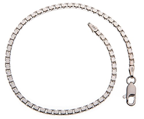 Hochwertiges Venezianerkette Armband 2,5mm Breite - 925 Silber, Länge wählbar 16-25cm von Silberketten Store