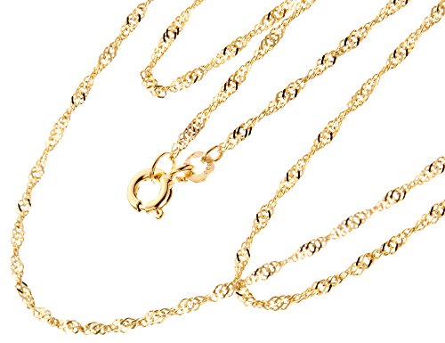 Silberketten Store Kinder-Singapurkette 1,4mm - echt 333 Gold - Länge wählbar 32-37cm von Silberketten Store