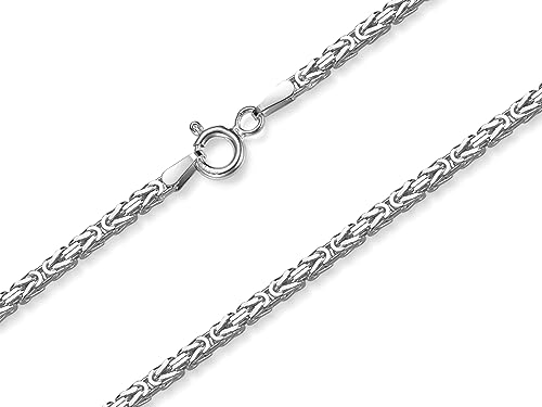 SILBERKETTEN STORE DEIN SCHMUCK ONLINE SHOP Königskette 2mm, Silberkette - Länge wählbar 38-120cm - echt 925 Silber von SILBERKETTEN STORE DEIN SCHMUCK ONLINE SHOP