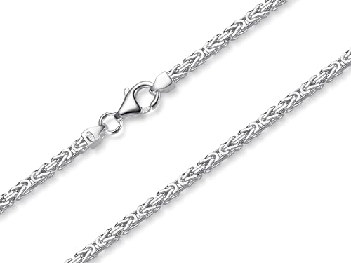 Königskette 3mm, Silberkette - Länge wählbar 38-120cm - echt 925 Silber von Silberketten Store
