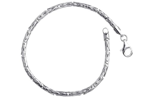 Königskette Armband rund Silberarmband - Breite 3mm - 925 Silber Länge wählbar von 16cm-25cm von Silberketten Store