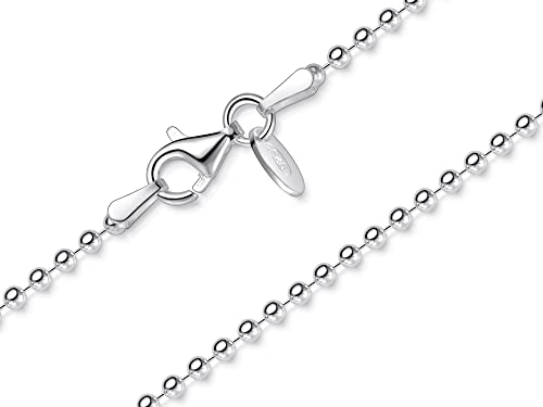Kugelkette 2mm - echt 925 Silber, Länge wählbar 40-100cm von Silberketten Store