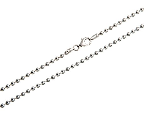 Kugelkette 3mm - 925 Silber Länge 40-100cm von SILBERKETTEN STORE DEIN SCHMUCK ONLINE SHOP