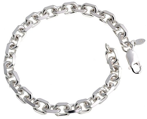 Massives Ankerkette Armband 6,5mm Breite - 925 Silber, Länge wählbar 16-25cm von SILBERKETTEN STORE DEIN SCHMUCK ONLINE SHOP