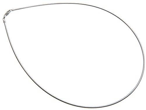 Omega Halsreifen 1,5mm Durchmesser - 925 Sterling Silber, Länge frei wählbar 38-55cm von SILBERKETTEN STORE DEIN SCHMUCK ONLINE SHOP