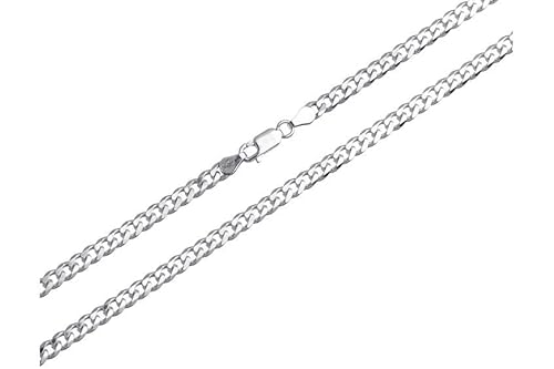 SILBERKETTEN STORE DEIN SCHMUCK ONLINE SHOP Panzerkette Silberkette - Breite 4mm - 925 Silber Länge wählbar von 38cm-100cm von SILBERKETTEN STORE DEIN SCHMUCK ONLINE SHOP