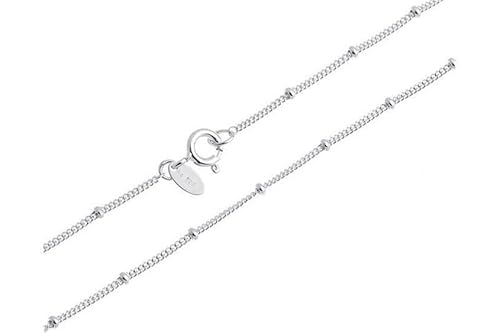 Panzerkette 1,3mm mit Kugeln - Länge wählbar 38-90cm - echt 925 Silber von Silberketten Store