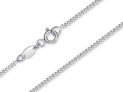 Panzerkette Silberkette Breite 1,7mm echt 925 Silber Länge wählbar von 38-100cm von Silberketten Store