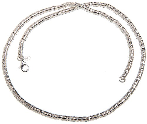 Silberketten-Store runde Königskette Herren 925 Sterling Silber 4 mm Durchmesser I Männer Silberkette mit Karabiner Verschluss I nickelfrei und hochglanzpoliert von SILBERKETTEN STORE DEIN SCHMUCK ONLINE SHOP