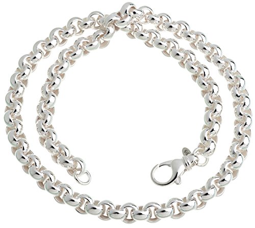 Runde Erbskette - 8,5mm Breite - Länge wählbar 40cm-100cm - echt 925 Silber von Silberketten Store