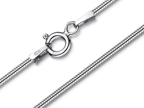 Schlangenkette, Silberkette - 1,2mm Breite - Länge wählbar 38-120cm - echt 925 Silber von Silberketten-Store